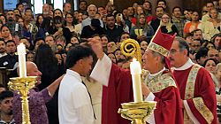Record number of adults receive the Sacrament of Confirmation during May 17 Mass