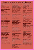 Cathedral introduces Arts & Music at the Madeleine
