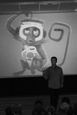 Animator brings art to life for Cosgriff students