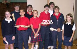 Students span their horizon by building bridges