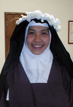 Carmelite nun receives the black veil, professes vows