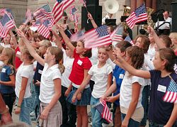 Politics and passions flair as President Bush visits