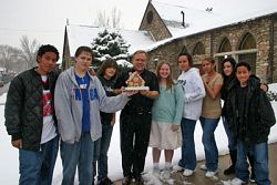 The youngest Polish child watches for the first star