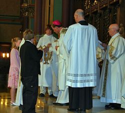 The faithful gather for the annual Chrism Mass