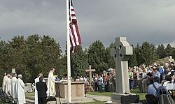 'We come here to pray the peace they died for will be theirs for all eternity'