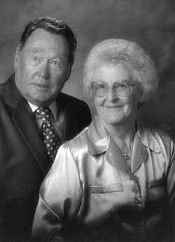 Charles and Jackie Harrop: 'Kiss each other daily'