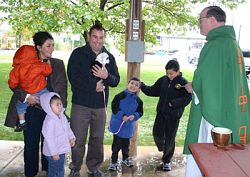 Animals receive blessing in honor of St. Francis of Assisi