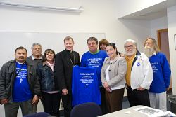 Bishop John Wester meets with Border Angels