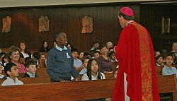 Thomas and Jennie Kearns are honored at Mass