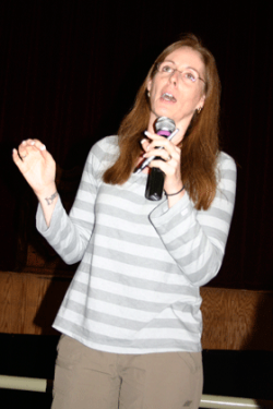 Students learn about author, writing techniques