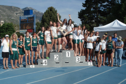 Girls track team repeats championship