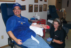 Knights of Columbus first in line to donate blood