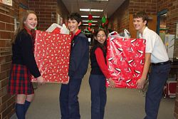 Blessed Sacrament collects supplies for Candy Cane Corner