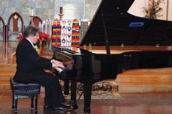 Parish celebrates international Mass and concert pianist