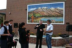 Mural of Saint Francis of Assisi dedicated