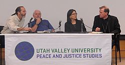 Bishop Wester joins discussion panel on immigration at UVU
