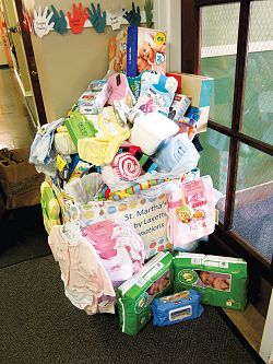 Saint Joseph Elementary donates to Saint Martha's Baby Project