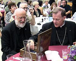 Parishioners let Fr. Mike know he is loved