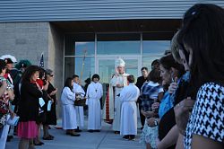 Bishop Wester dedicates new Saint Marguerite school