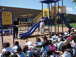 New playground opened for St. Andrew School