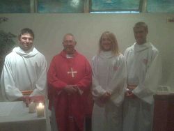 Benedictine monk from Idaho visits Judge Memorial CHS