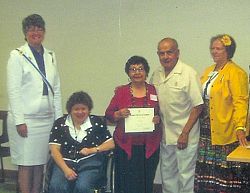 Saint Vincent de Paul parishioner receives award for her volunteer service from the DAR