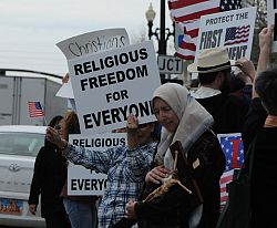 Local Catholics join rally against HHS mandate
