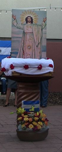 Parishioners gather to celebrate The Divine Savior of the World