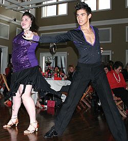 Dancing champion is crowned at charity luncheon