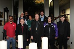 Bishop lunches with seminarians