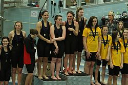 Judge Memorial places 2nd at state swim meet; coach named Girls Coach of the Year, retires