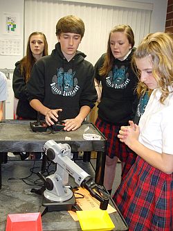 Robotics training at Blessed Sacrament School