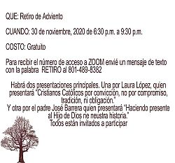 Construyendo Comunidad/Ofrecen Retiro de Adviento