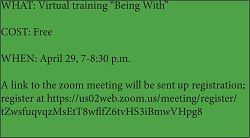 Help accompany people feeling isolated or facing end-of-life issues