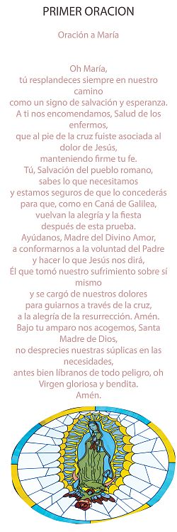Oraciones de la Santa Madre de Dios, salud de los enfermos