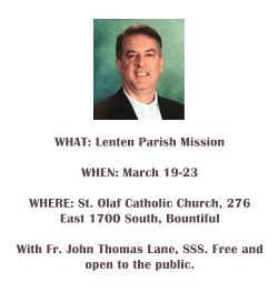 Lenten mission at St. Olaf Parish