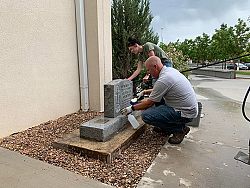 Monument for the unborn transferred from Provo cemetery to St. Francis of Assisi Parish