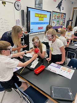 St. Joseph fifth-graders experience space science