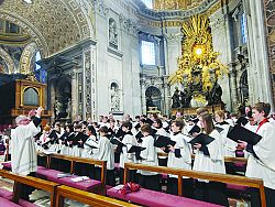 Cathedral Choir sings in St. Peter's Basilica