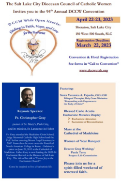 La convenci&oacute;n anual del DCCW se enfocar&aacute; en la Eucarist&iacute;a