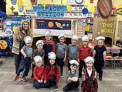 Blessed Sacrament pre-k students explore, learn and create in the Dramatic Play Centers