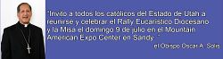 El Obispo Sol&iacute;s invita a los fieles al Rally  Eucar&iacute;stico el 9 de julio