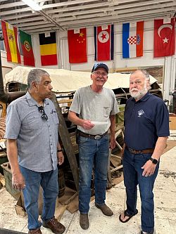 Knights Donate to Mining Museum