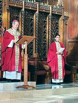 Bishop Solis Celebrates Mass With His Brother