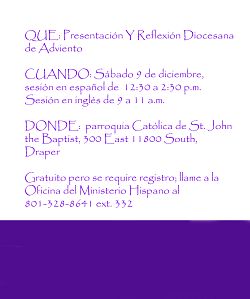 Presentaci&oacute;n Diocesana de Adviento