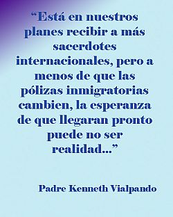 Los cambios en la ley inmigratoria afectan a los sacerdotes de origen internacional