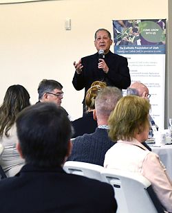 Bishop Solis thanks Catholic Foundation of Utah for 40 years of supporting the mission of the Catholic Church in Utah