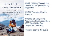 Author Megan Nix to speak at Park City parish