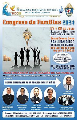 Invitan a Congreso  de la Renovaci&oacute;n Carism&aacute;tica para las Familias