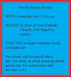 St. Rose of Lima to host parish Advent retreat

